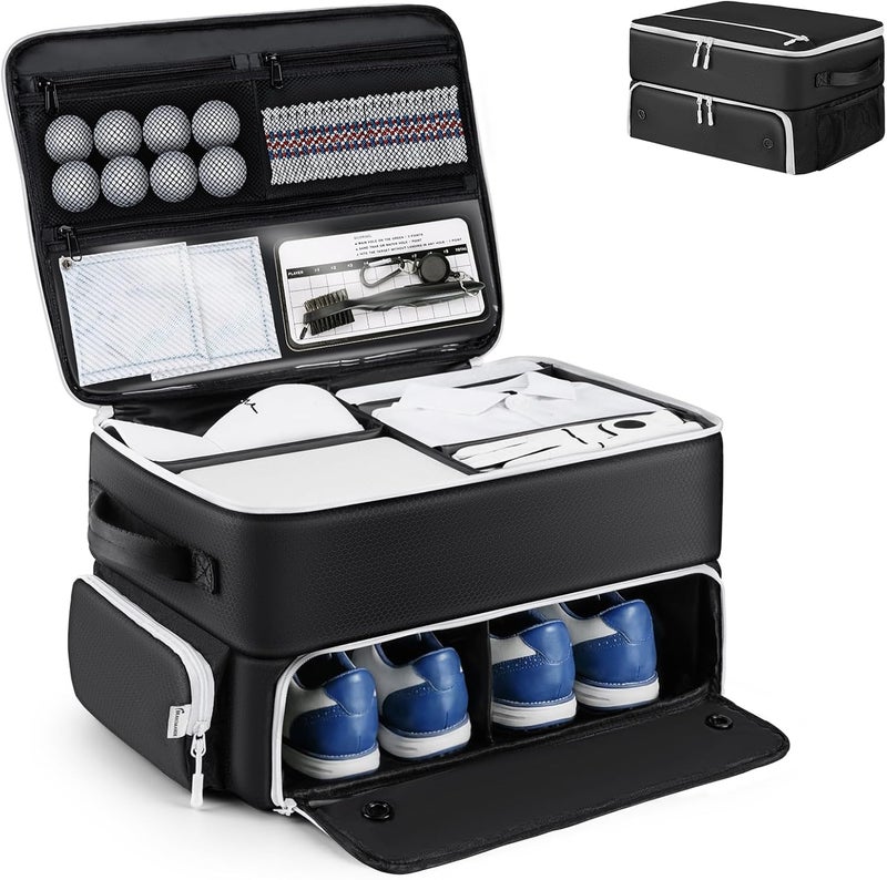 BRANTMAKER Golf Trunk Organizer, Golf Accessories for Men/Women to Storage Stuff and Gear, Cool Gifts for Golfers, Dad, Him/Her, Birthday or Father’s Day - Image 1